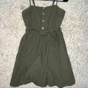 Olive green dress